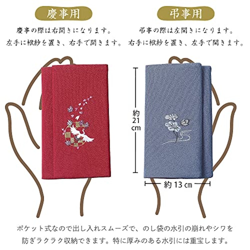 慶弔使えるリバーシブルふくさ 5