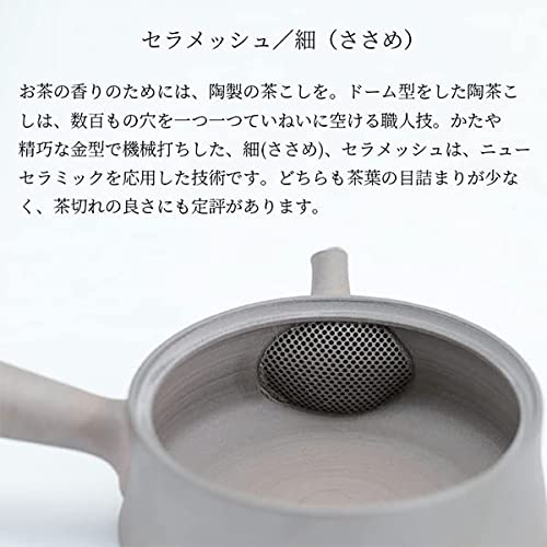黒泥白ノタ藻掛急須 2
