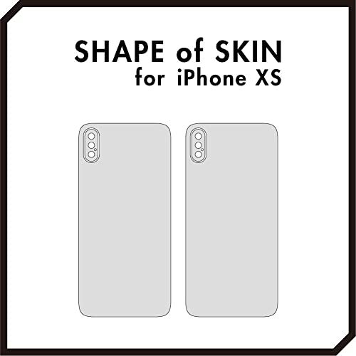 iPhoneXS スキンシール ホワイトレザー（背面） 4