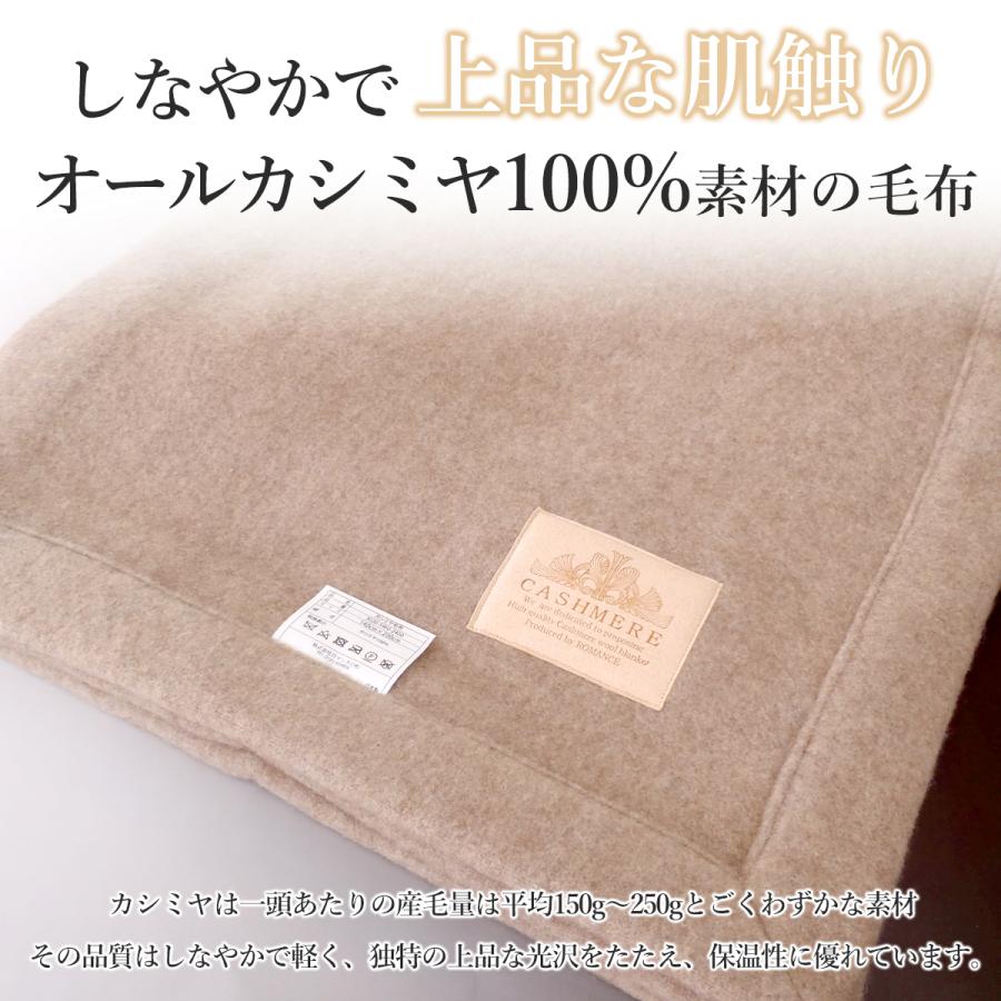 西川 カシミヤ100% 毛布 ピュアカシミア ブランケット 繊維の宝石 西川