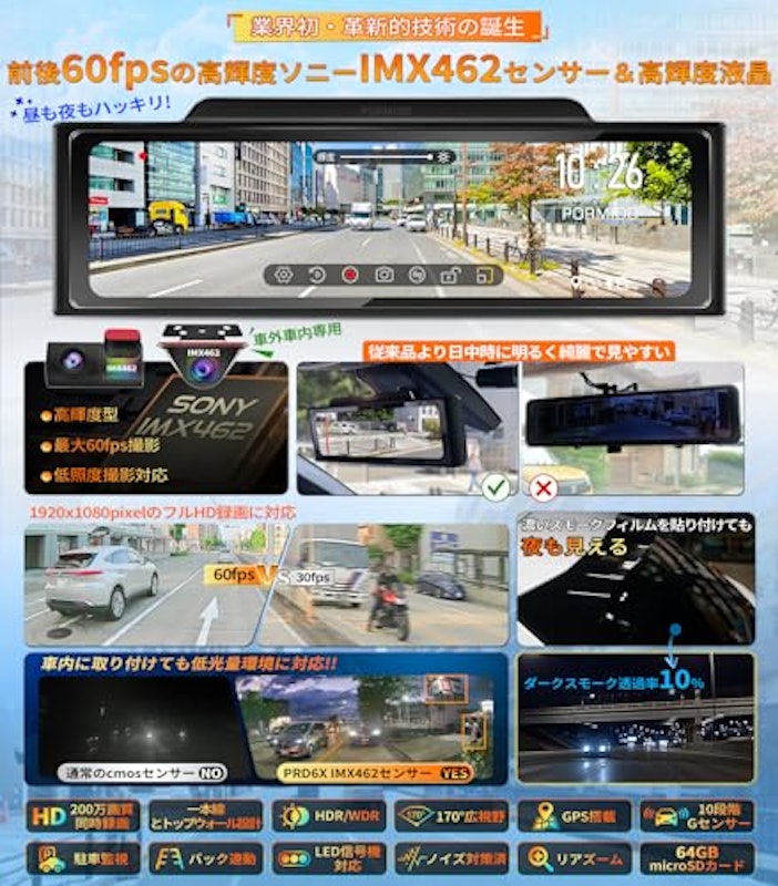 ミラー型ドライブレコーダー 2