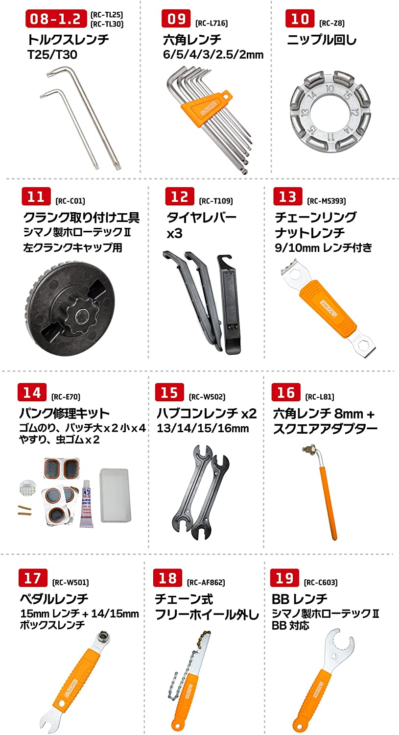 自転車専用工具セット 3