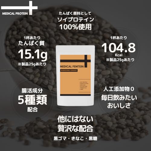 メディカルプロテイン 黒ゴマきなこ 6
