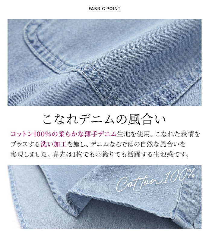 えりんさんROOMコラボ デニムシャツ 10