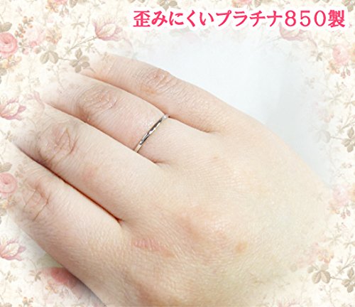職人手作り 極細プラチナリング 4