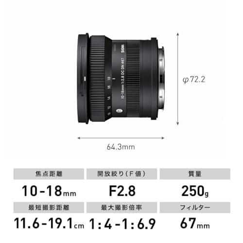 10-18mm F2.8 DC DN 3