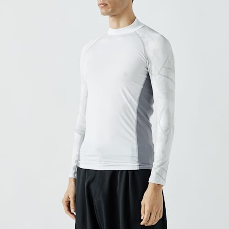 BT冷感・消臭パワーストレッチ 長袖バックハイネックシャツ 6