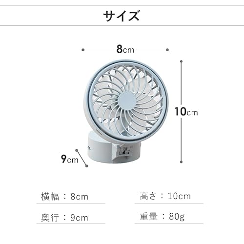 ハンズフリー5WAYミニファン 9