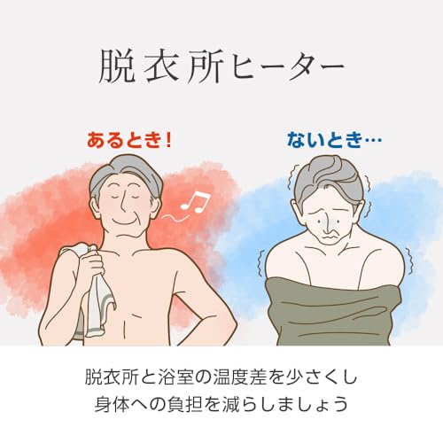 人感・室温センサー付脱衣所ヒーター 6