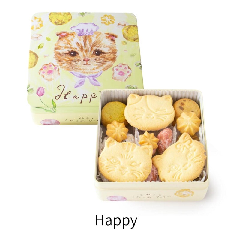 こねこのこねこねクッキー缶 7
