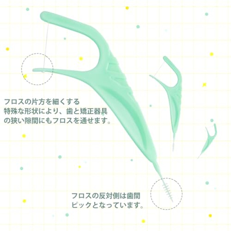 矯正用デンタルフロス 3
