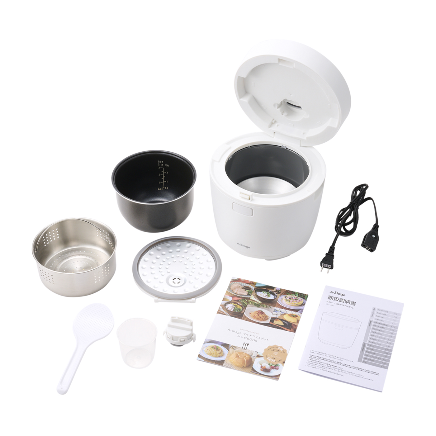 A-Stage ヘルシーマルチライスポット LRC-A30WTを検証レビュー！炊飯器の選び方も紹介 5