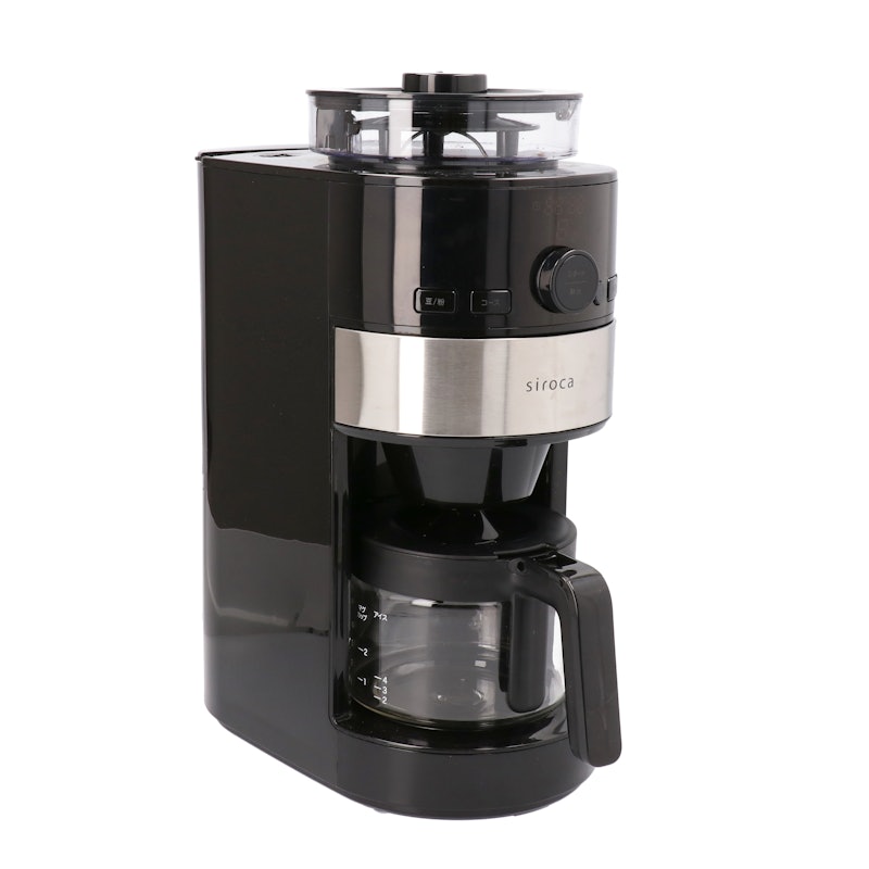 約1年間 メーカー保証付き】シロカ コーン式全自動コーヒーメーカー-