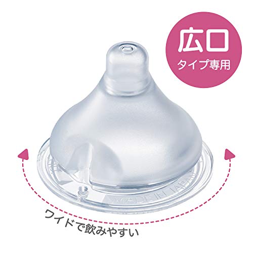 チュチュベビー 広口タイプ シリコーン製乳首 3