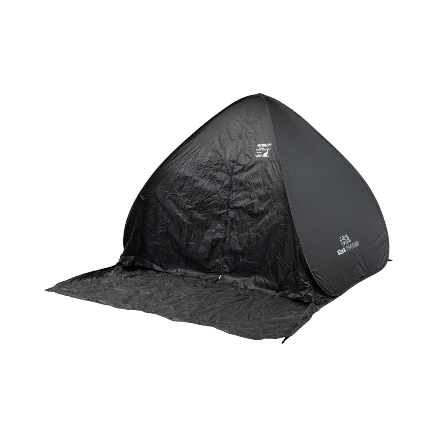 キャプテンスタッグ CSブラックラベル ポップアップテントフルクローズ