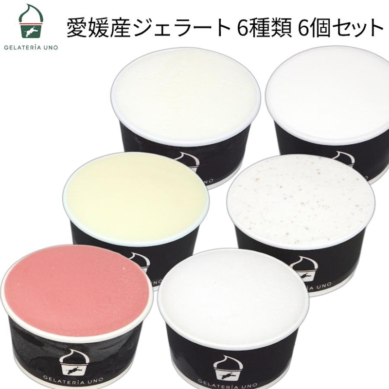 愛媛産ジェラート 6種類の詰め合わせ 1
