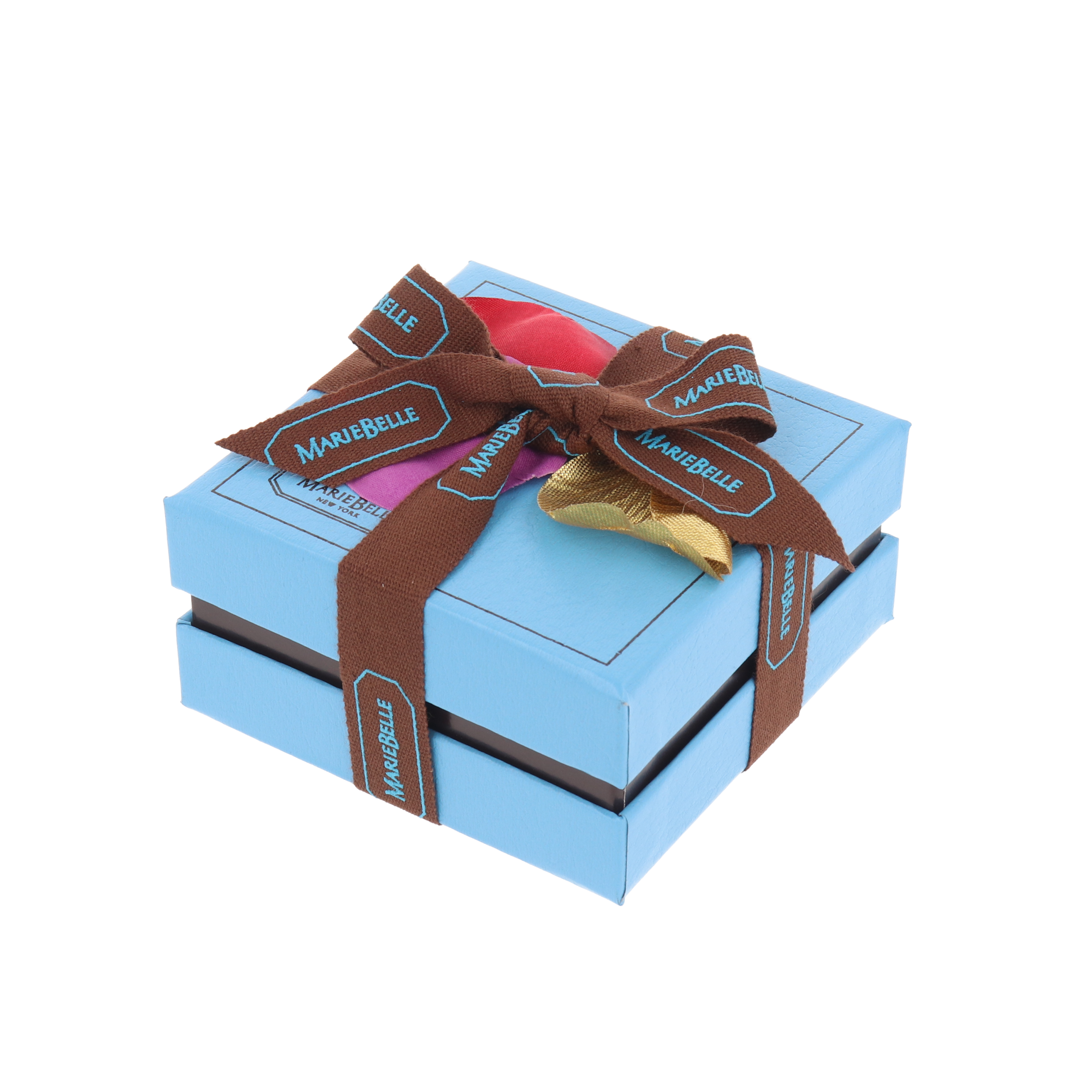 チョコ付き新品未開封マリベルマイクロミニバック　オータムブルー&ブラウン チョコ付き新品未開封マリベルマイクロミニバック オータムブルー