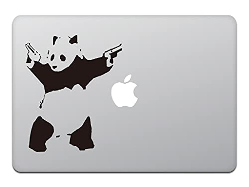 MacBookステッカー シューティング パンダ バンクシー 1
