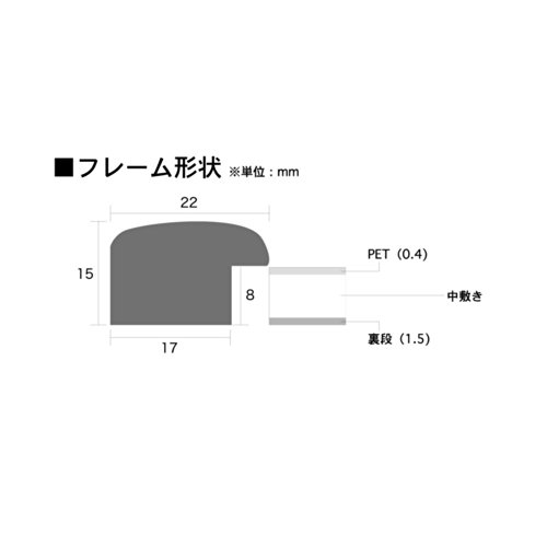 A4賞状額カラーパネル 3