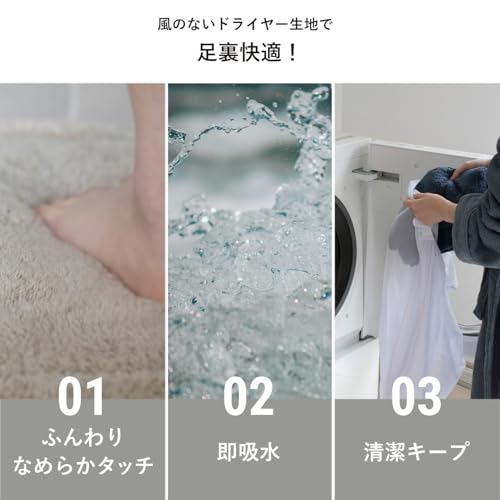 風のないドライヤー バスマット 4