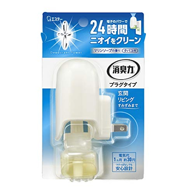 消臭力 プラグタイプ タバコ用さわやかなマリンソープの香り 1