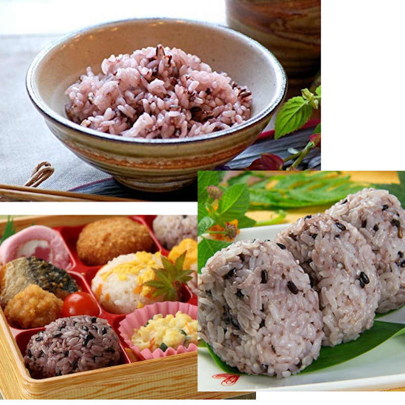 もち麦 黒米 4