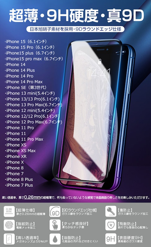 iPhone用ガラスフィルム 3