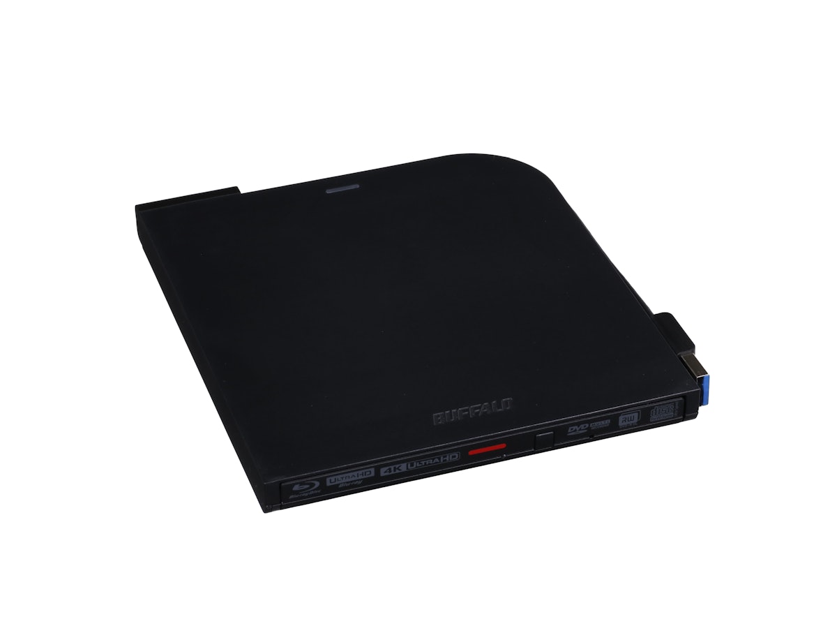 バッファロー ポータブルブルーレイドライブ BRUHD-PU3-BKを バッファロー ポータブルブルーレイドライブ BRUHD-PU3-BKを