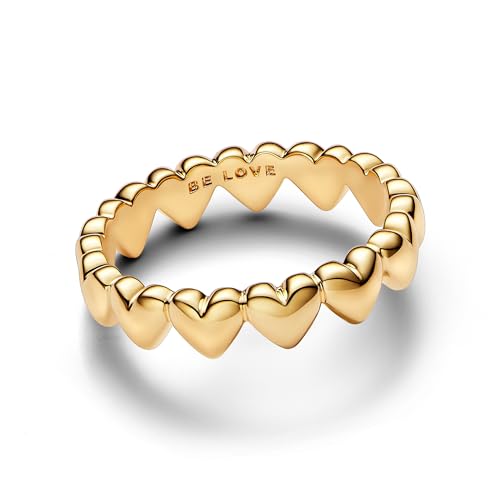 Row of Hearts Ring 2