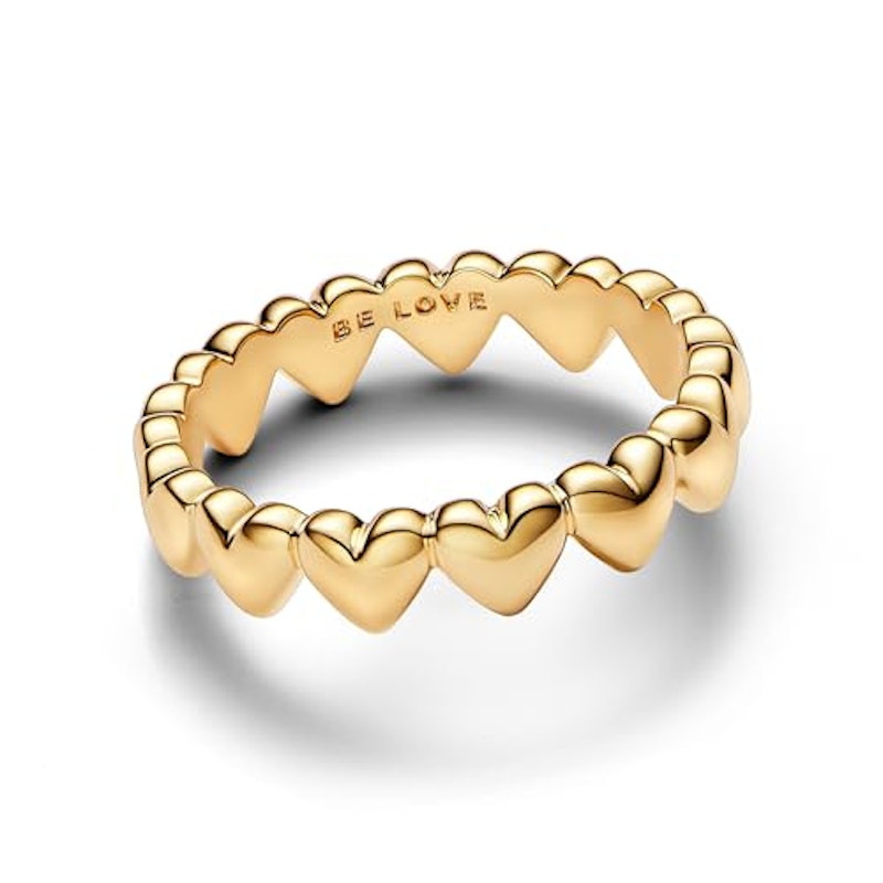 Row of Hearts Ring 2