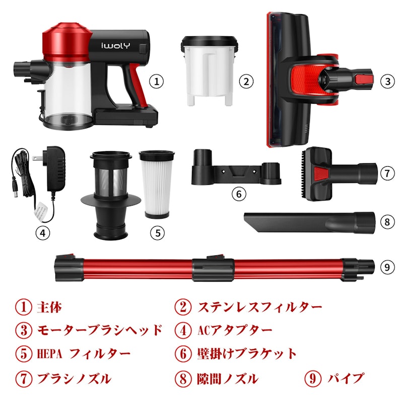コードレスサイクロン掃除機 10