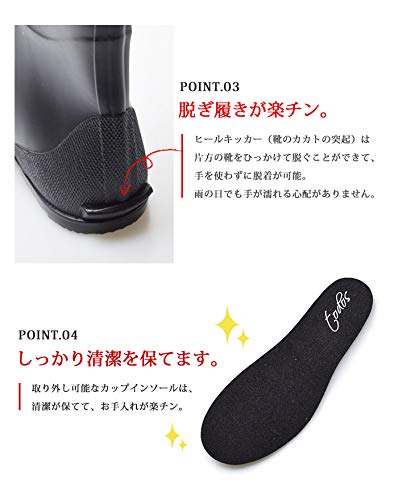 TODOS ロングレインブーツ 4
