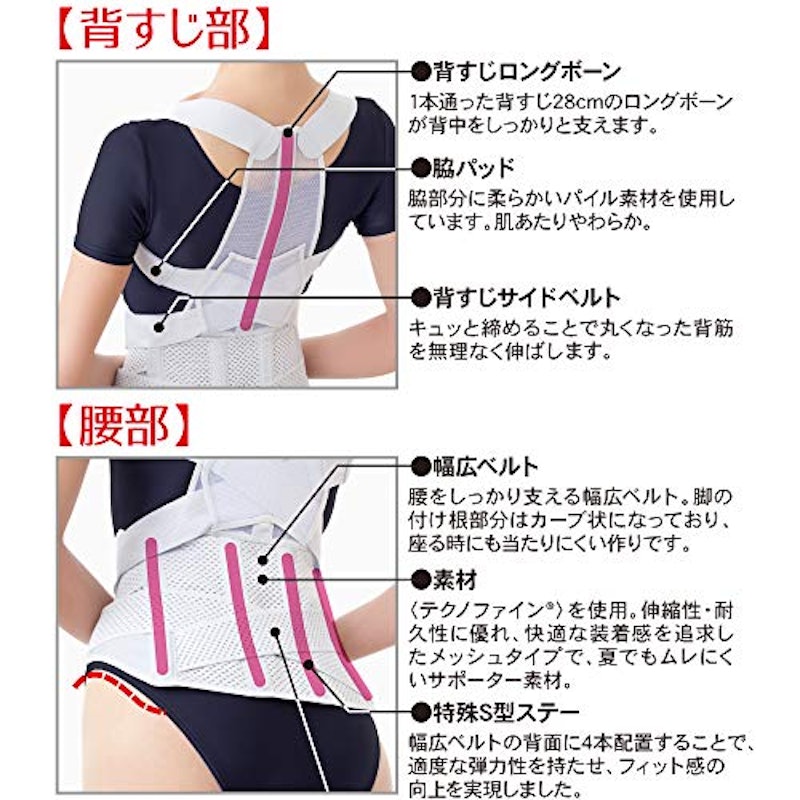 お医者さんの腰から正す姿勢ベルト 3