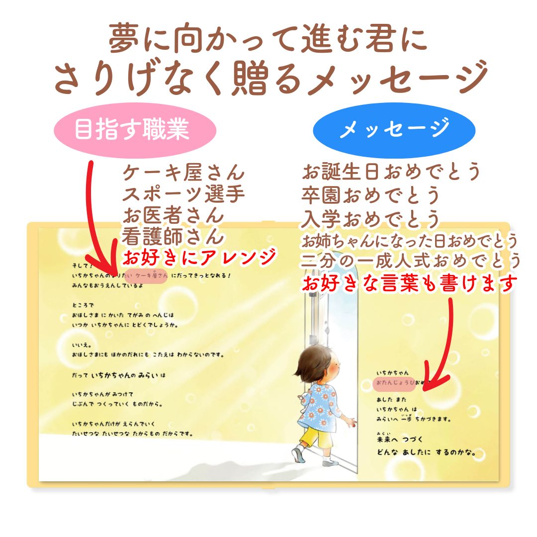 名入れ絵本 きみの未来 5