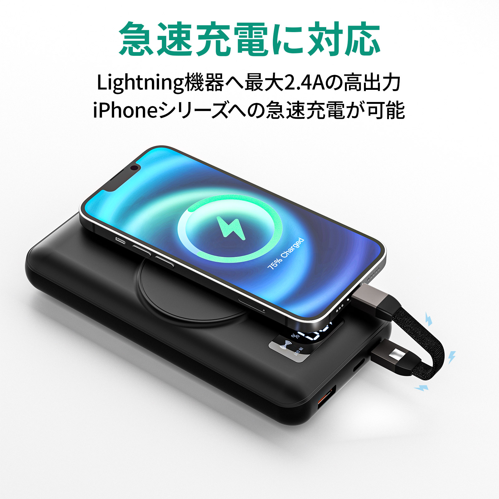 USB Type-C to Lightning ケーブル 5