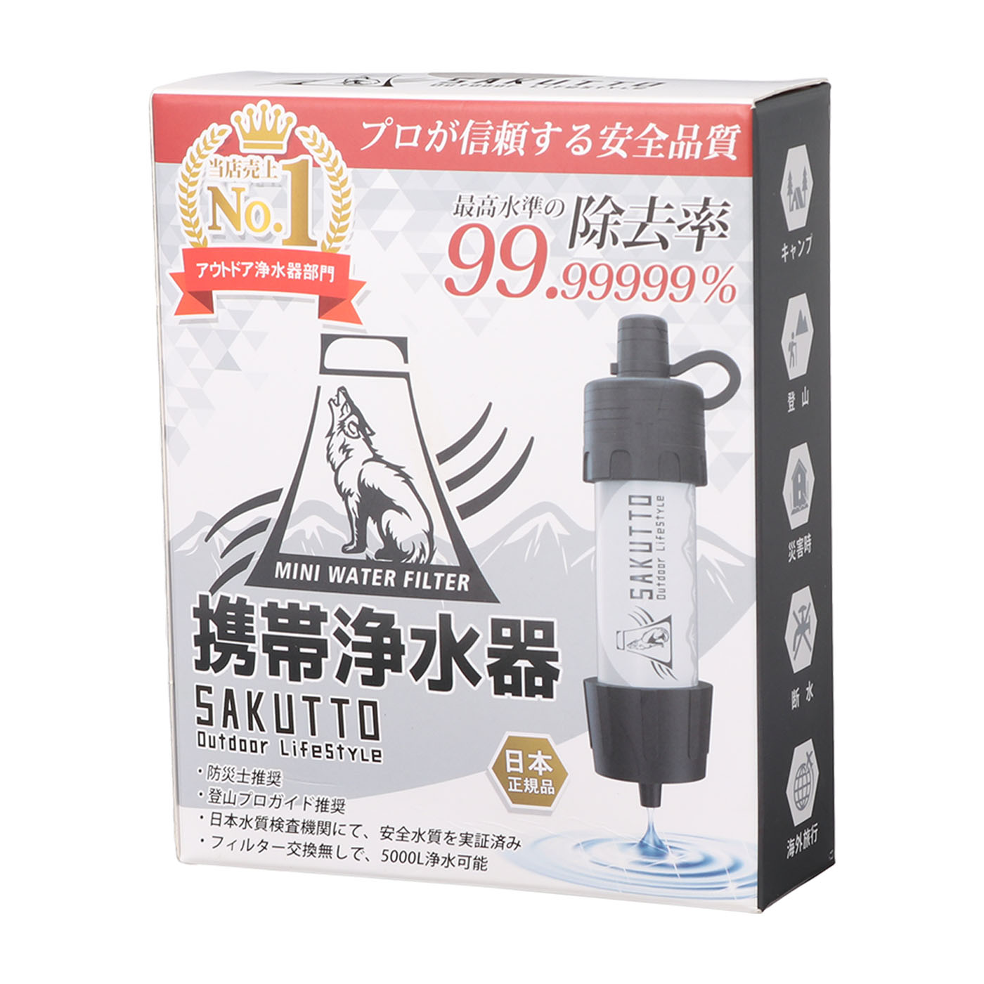 APOLON JAPAN SAKUTTO 携帯浄水器を検証レビュー！携帯浄水器の選び方も紹介 4