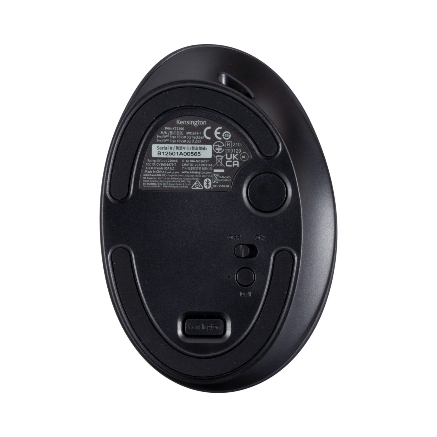 Acco Brands USA Kensington Pro Fit Ergo TB550 トラックボール