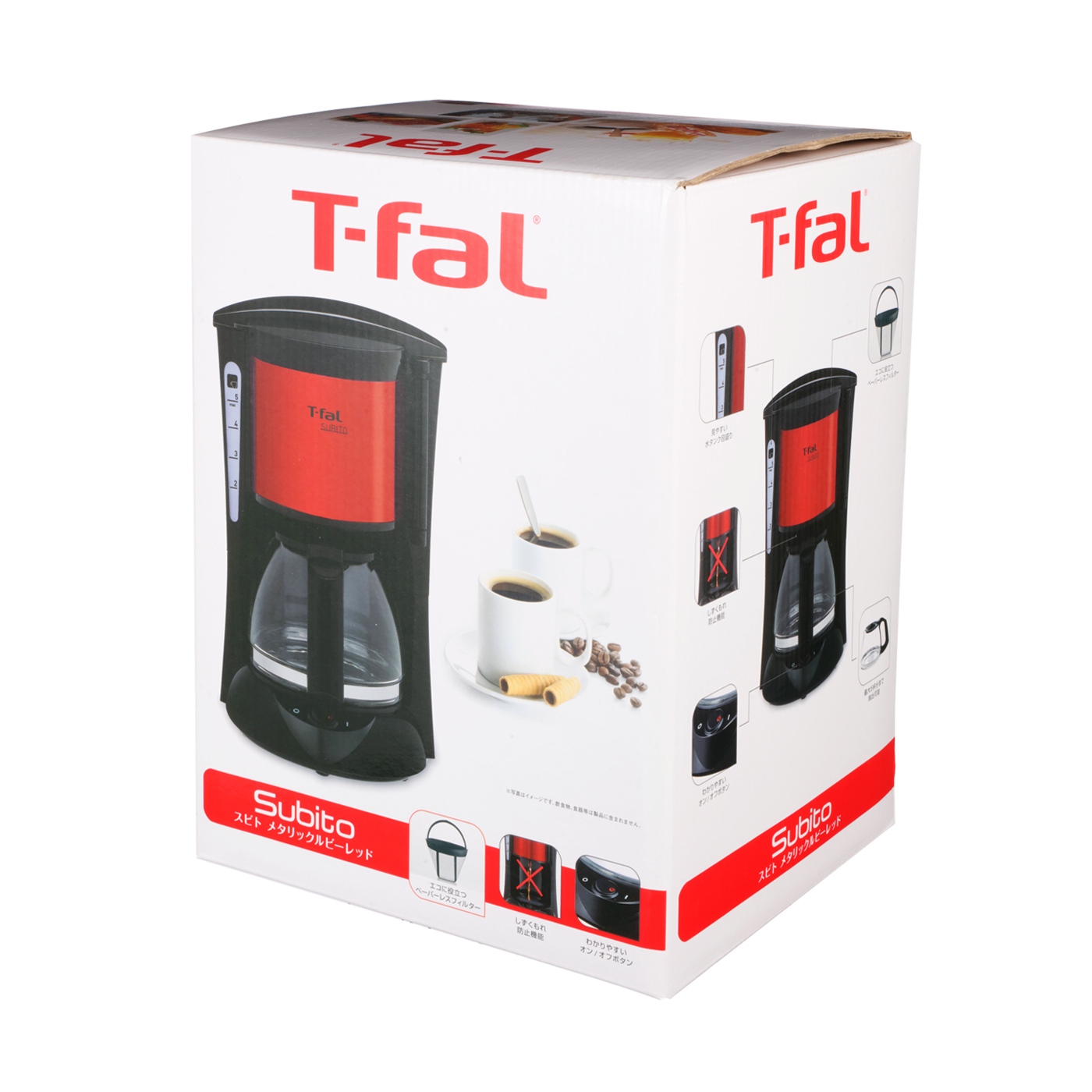 TEFAL コーヒーメーカー ドリップ式 フィルター不要 - コーヒーメーカー