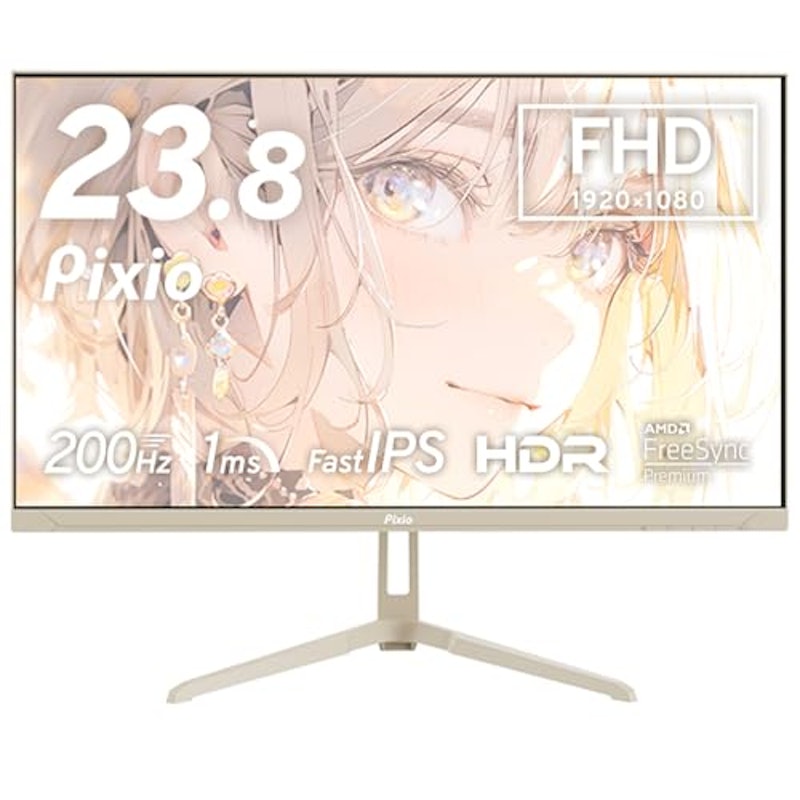 PX248 Wave Beige ゲーミングモニター 1