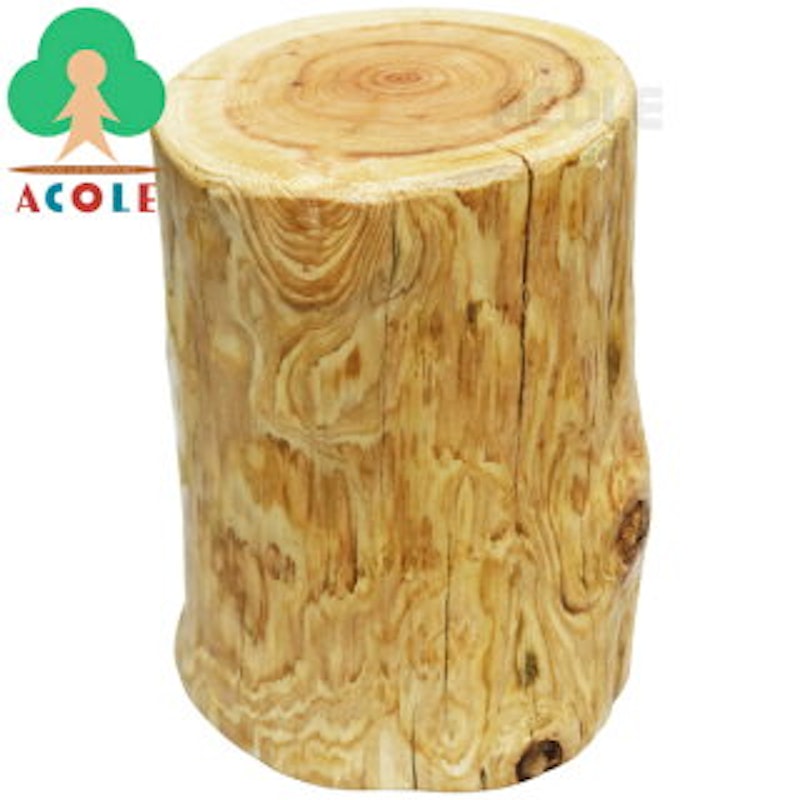 国産天然杉丸椅子 1