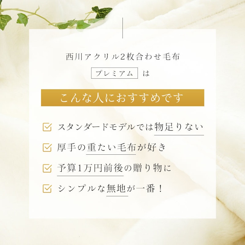 ホワイト毛布 4
