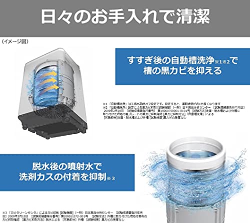 洗濯容量8kgのパナソニック洗濯機のおすすめ人気ランキング