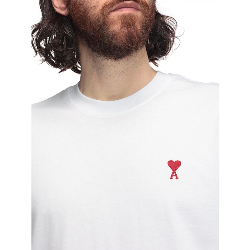 ホワイト オーガニックコットン Ami de Coeur Tシャツ 4
