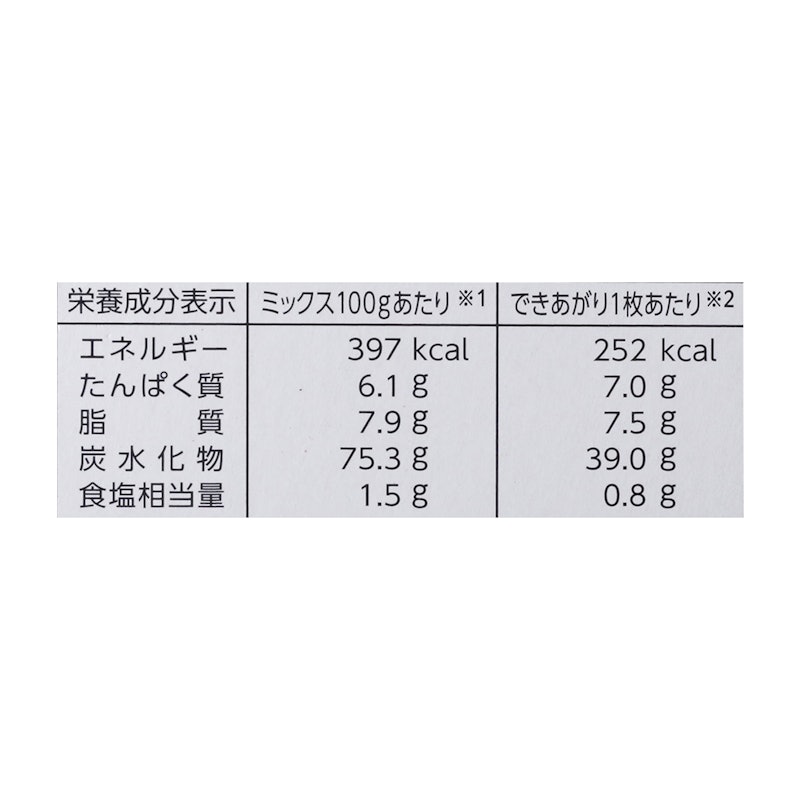 ケーキのようなホットケーキミックス 10