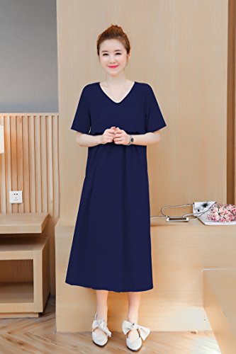 授乳口付きマタニティロングワンピース  4