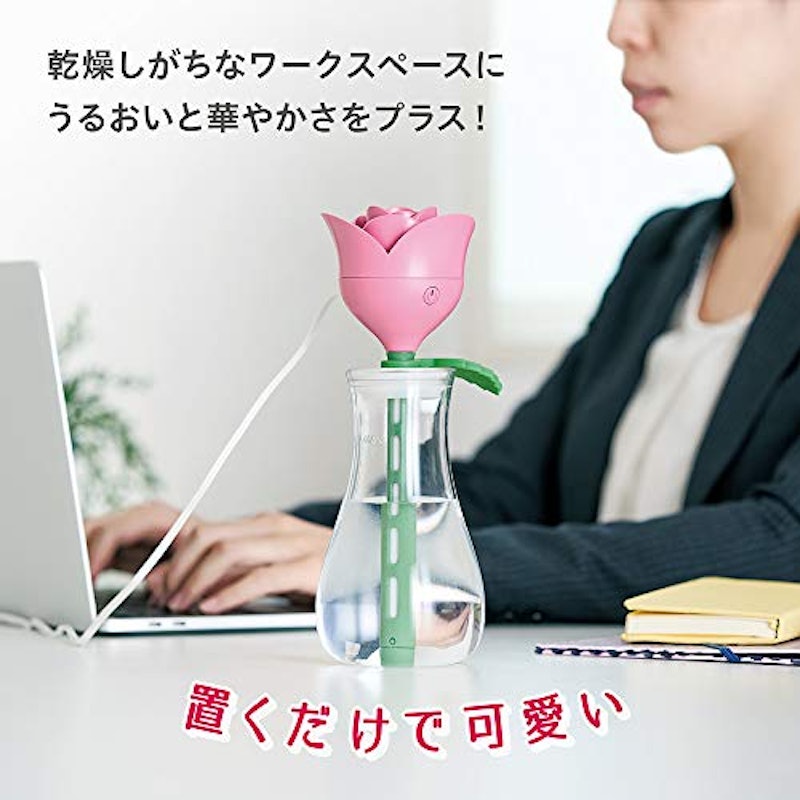 USBスティック型加湿器 バラ 2