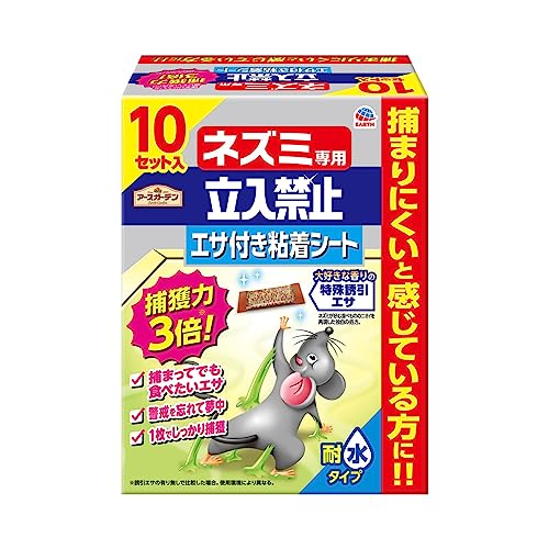 ネズミ専用立入禁止 エサ付き粘着シート 1