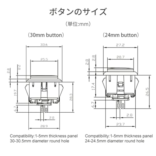Gravity KS アケコン ボタン 4