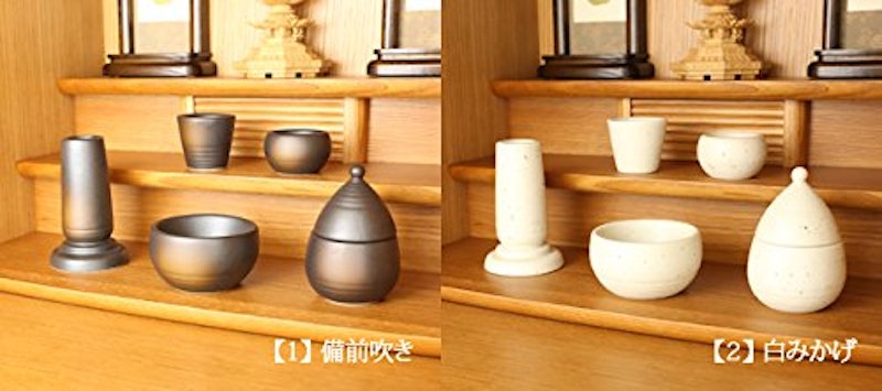 モダン仏具セット 一輪草 5点セット 3