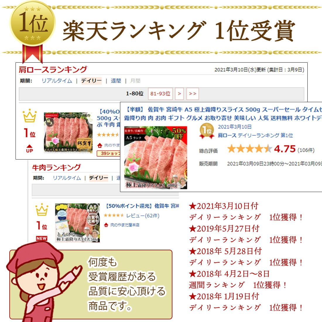  和牛 A5 極上霜降りスライス 1kg  3
